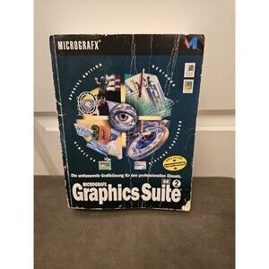 RARE Micrografx Graphics Suite SE 2 German Special Edition Manual Vintage '97